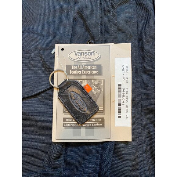 Vintage Indian‎ Motorcycle Vanson Leathers Black Racing Jacket SM - Picture 13 of 15